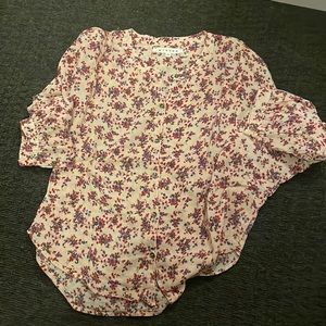 Xirena cotton-gauze, floral shirt
